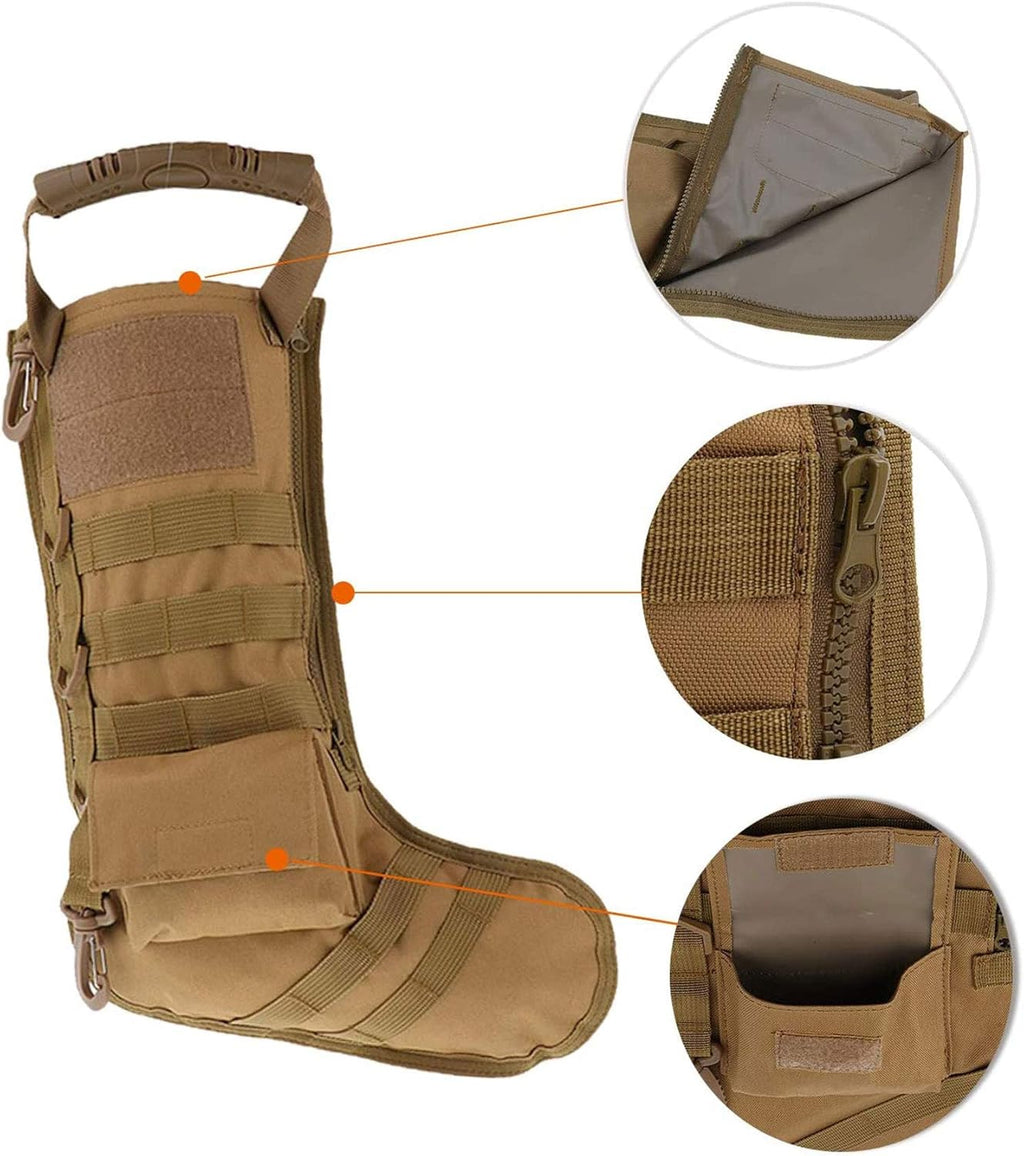 Tactical Christmas Stocking – Military-Style Molle Hanging Gear Bag
