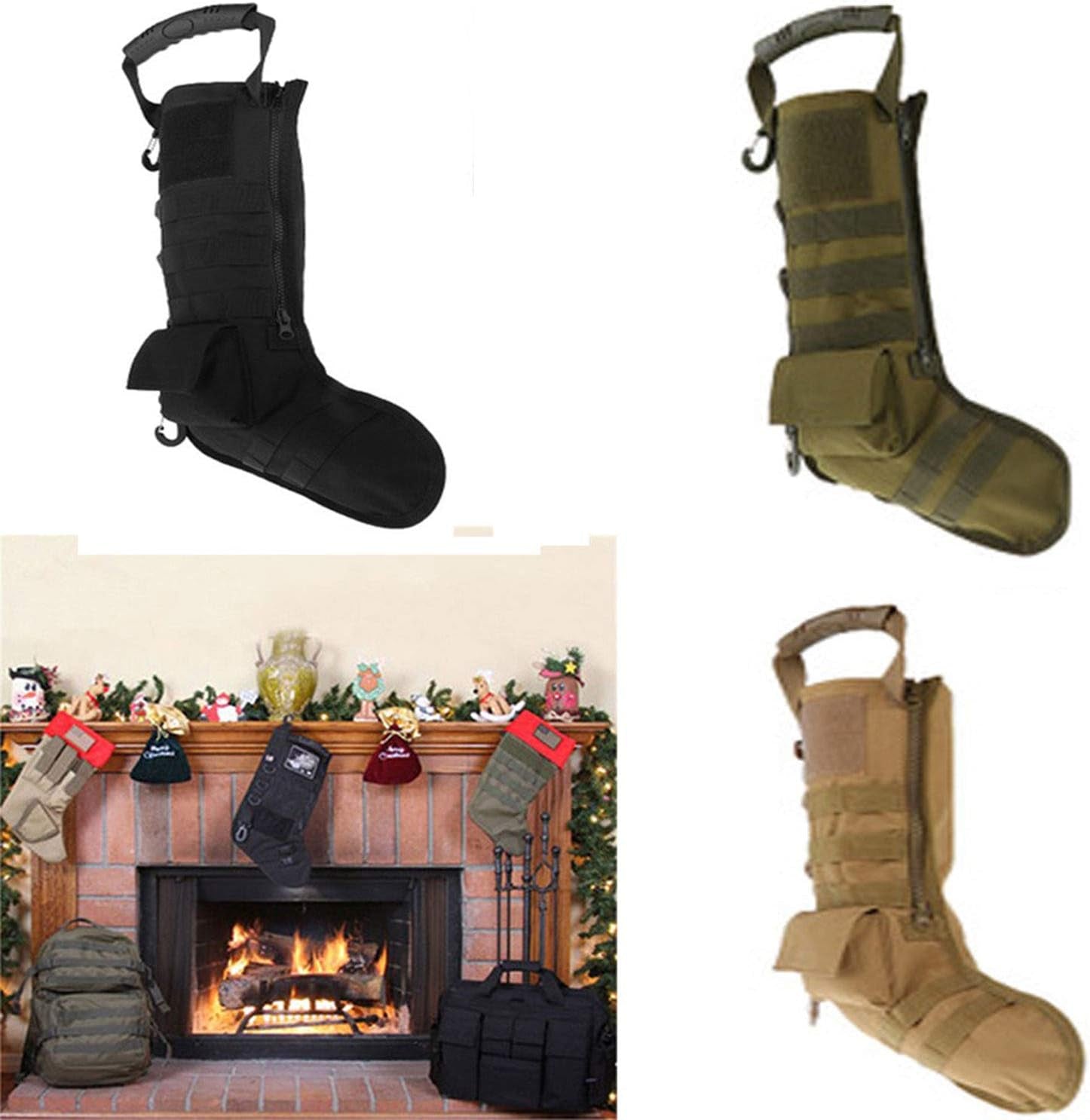Tactical Christmas Stocking – Military-Style Molle Hanging Gear Bag