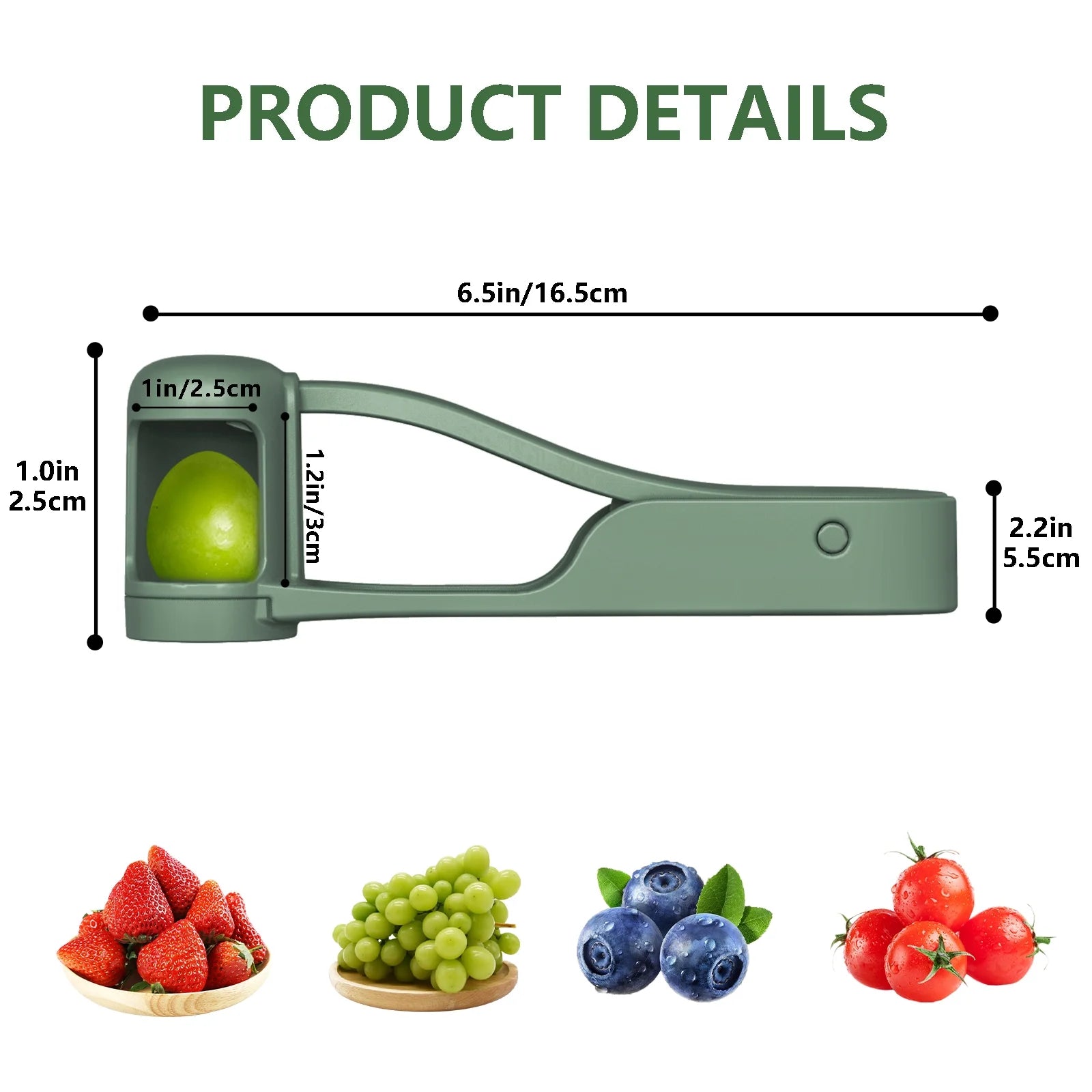 Grape & Fruit Cutter – Toddler-Friendly Slicer for Grapes, Strawberries & Snacks
