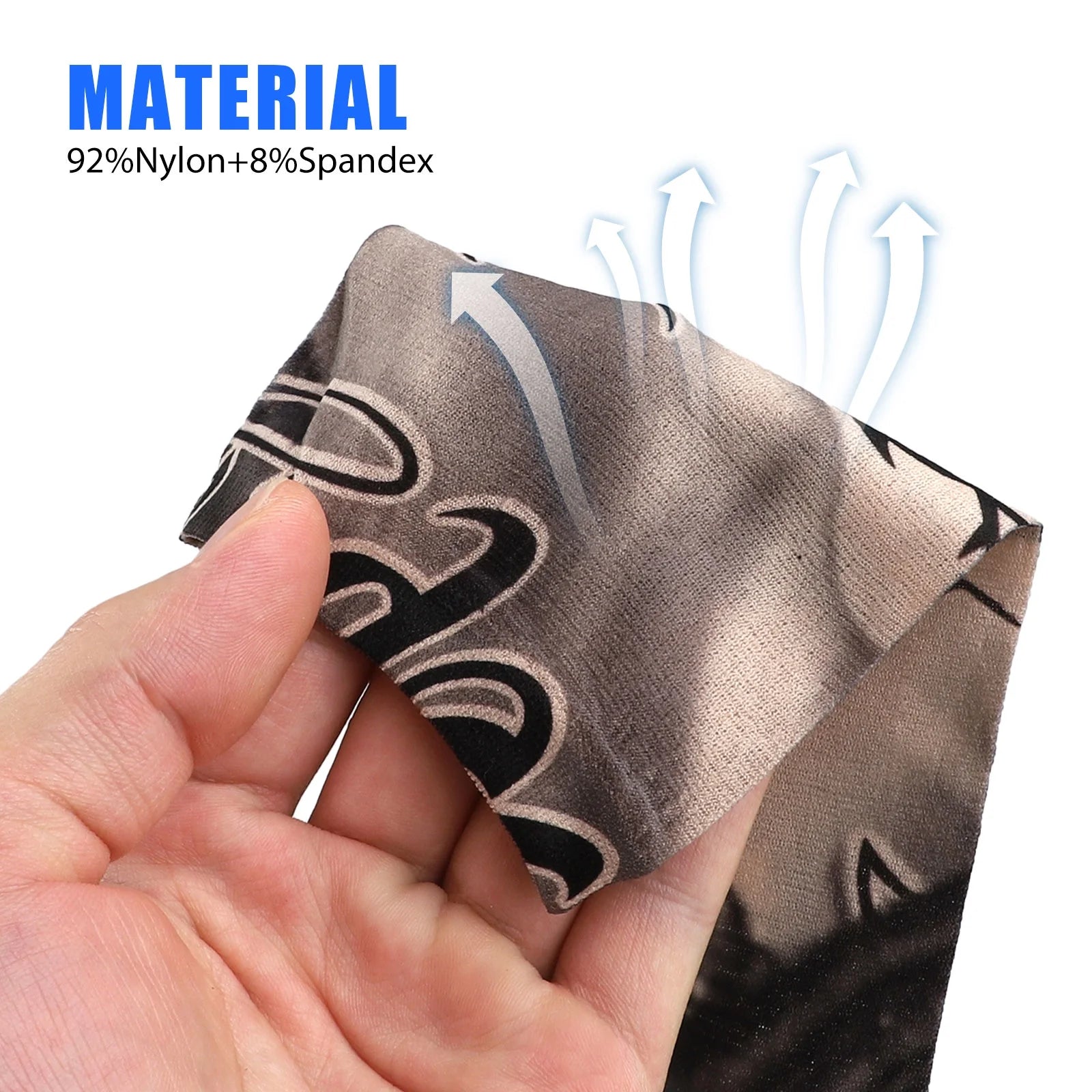 Stylish Cooling Arm Sleeves – 10pcs UV Protection UPF 50 Designs for Sports & Costumes