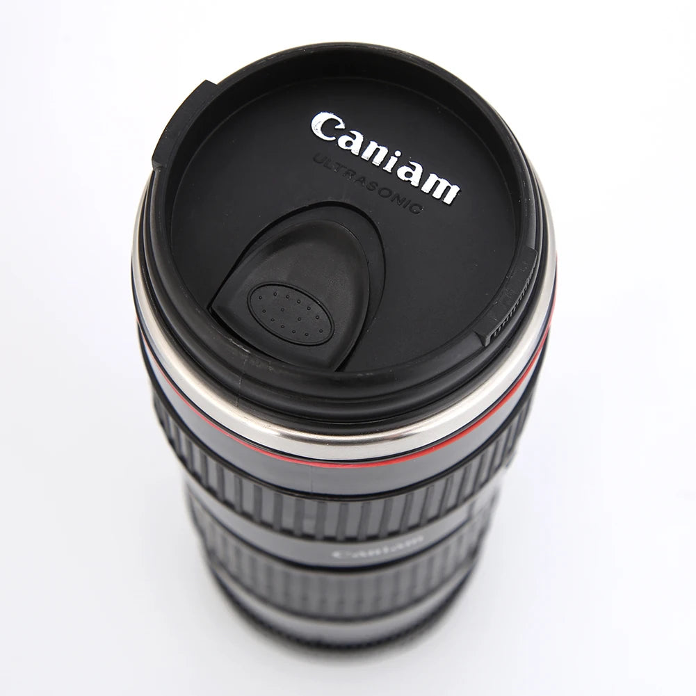 Stainless Steel SLR Camera Mug - Creative Emulation Coffee Cup for Photography Lovers (50-400ml)
