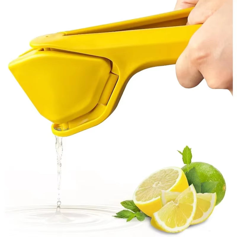 Lemon Lime Squeezer – Easy-to-Use Flat Citrus Press with Built-In Strainer & Leverage Design, Maximum Juice Extraction