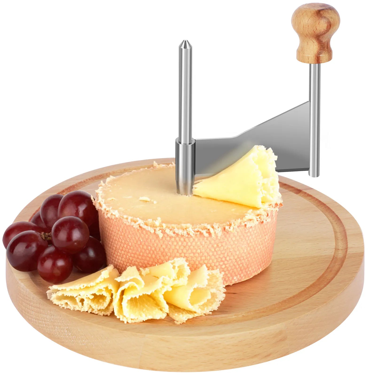 Premium Stainless Steel Cheese Curler & Shaver – All-in-One Handheld Cutter & Grater for Cheese, Butter & Chocolate