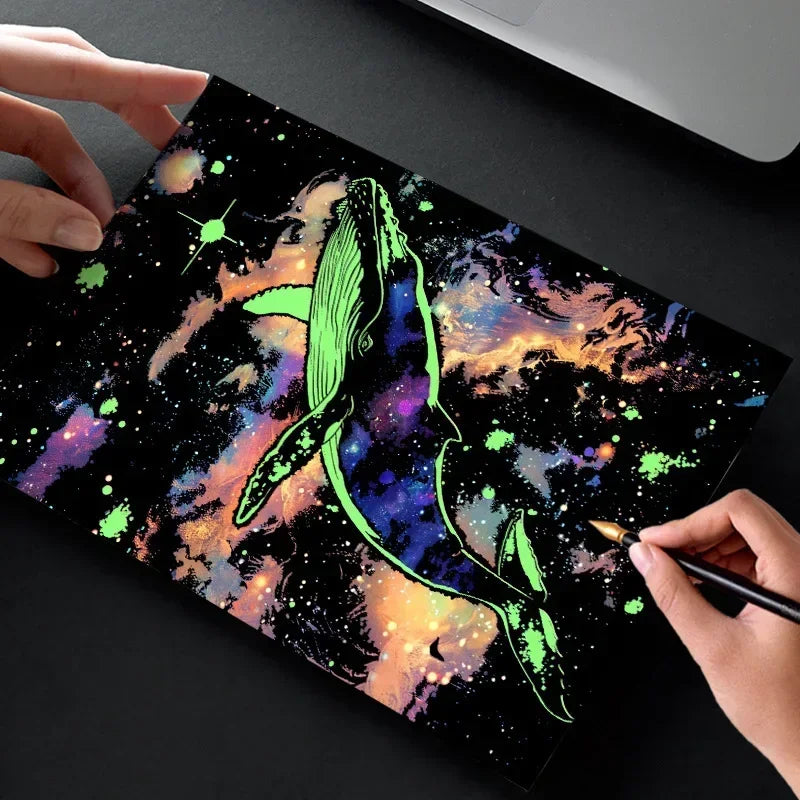 DIY Luminous Scratch Painting Set – Fun Educational Art Toy (4pcs)