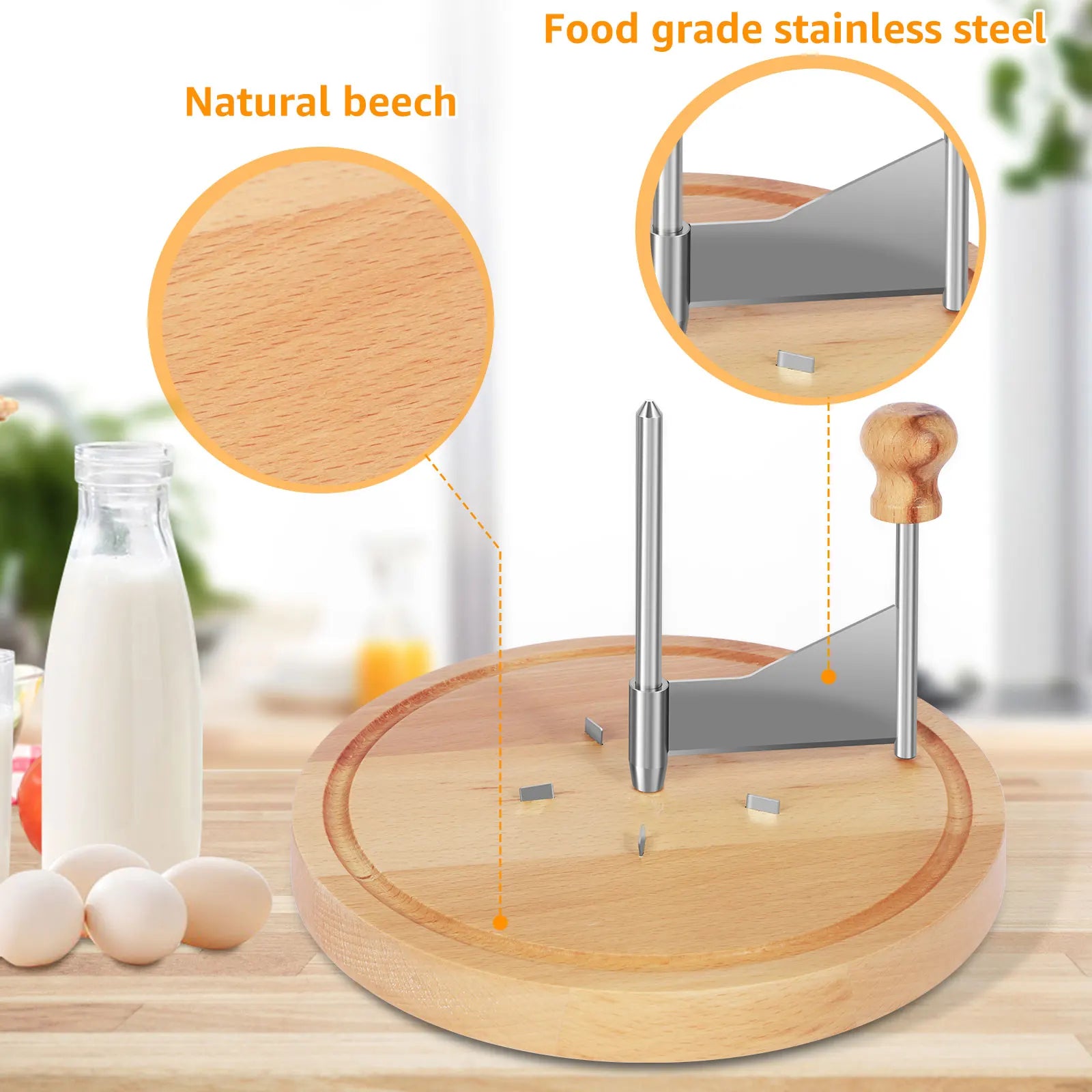 Premium Stainless Steel Cheese Curler & Shaver – All-in-One Handheld Cutter & Grater for Cheese, Butter & Chocolate