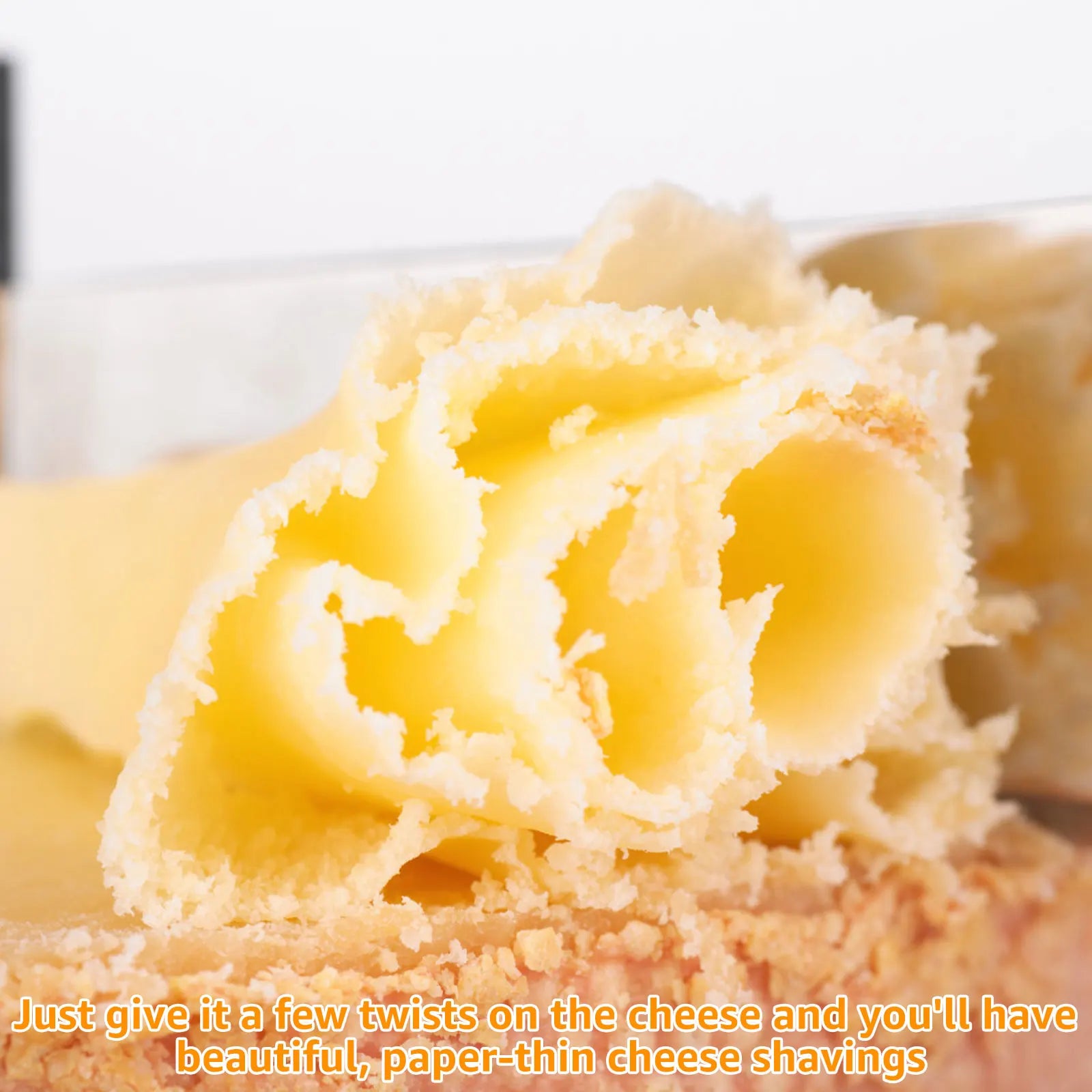 Premium Stainless Steel Cheese Curler & Shaver – All-in-One Handheld Cutter & Grater for Cheese, Butter & Chocolate