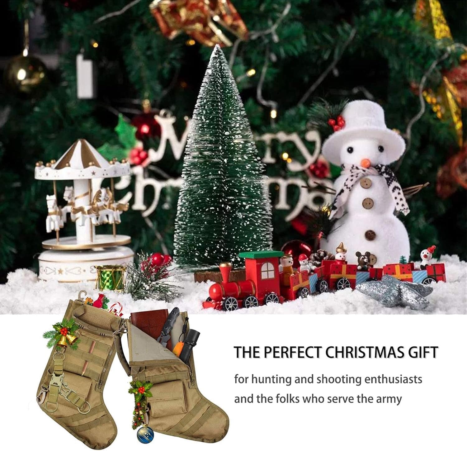 Tactical Christmas Stocking – Military-Style Molle Hanging Gear Bag