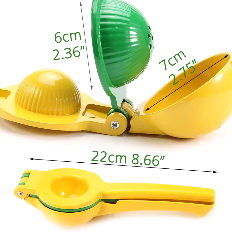 Citrus Press with Strainer – Easy Lemon Lime Juicer for Maximum Extraction