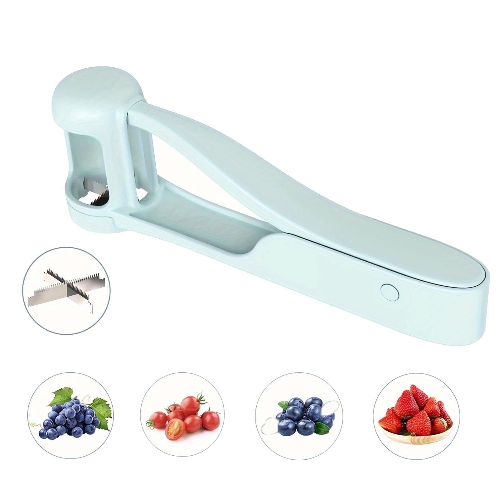 Grape & Fruit Cutter – Toddler-Friendly Slicer for Grapes, Strawberries & Snacks