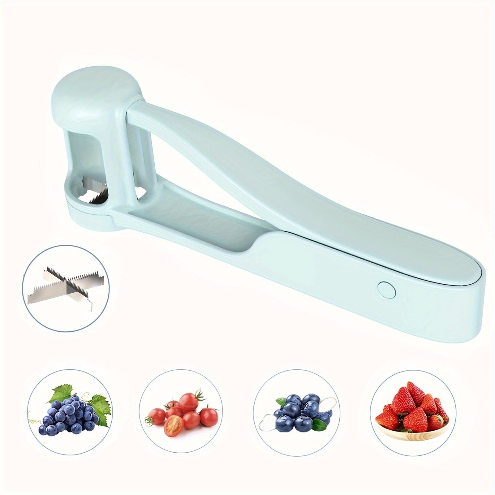 Grape & Fruit Cutter – Toddler-Friendly Slicer for Grapes, Strawberries & Snacks