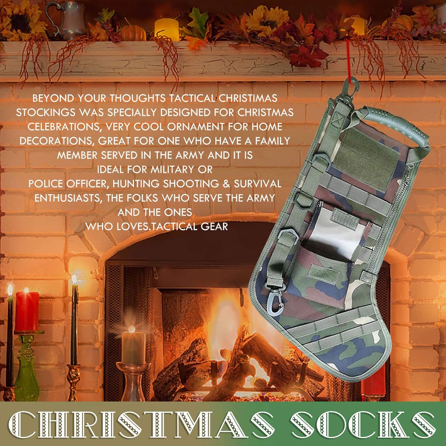 Tactical Christmas Stocking – Military-Style Molle Hanging Gear Bag