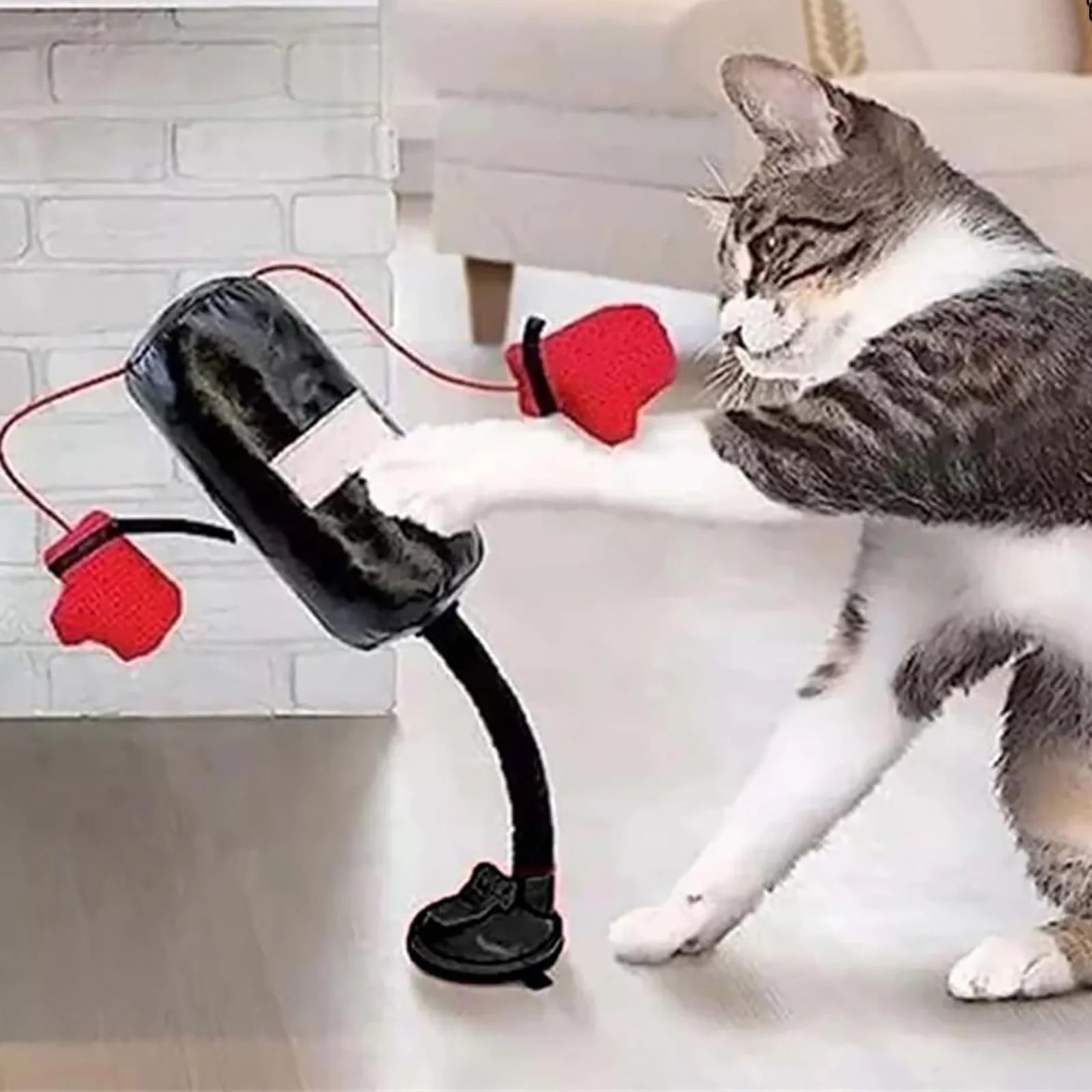 Mini Cat Punching Bag – Indoor Interactive Play Toy