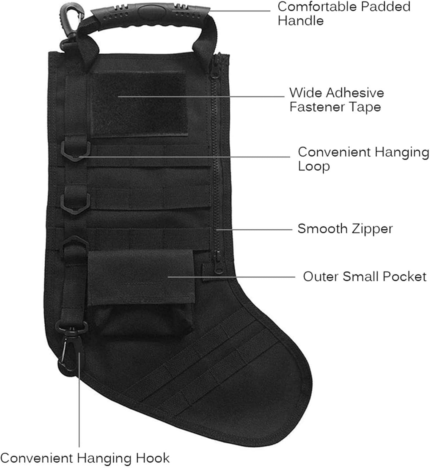 Tactical Christmas Stocking – Military-Style Molle Hanging Gear Bag
